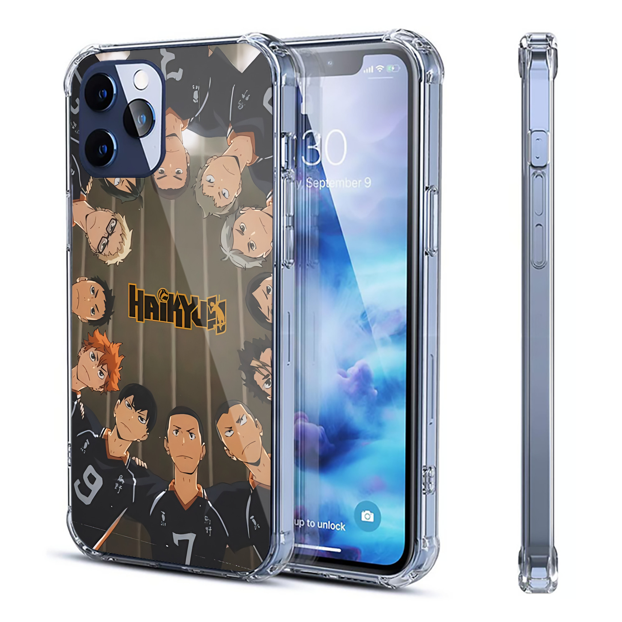 （画像用） ハイキュー!! Haikyu!! 【iPhone 12シリーズ対応】透明スマホケース（クリアソフトケース）